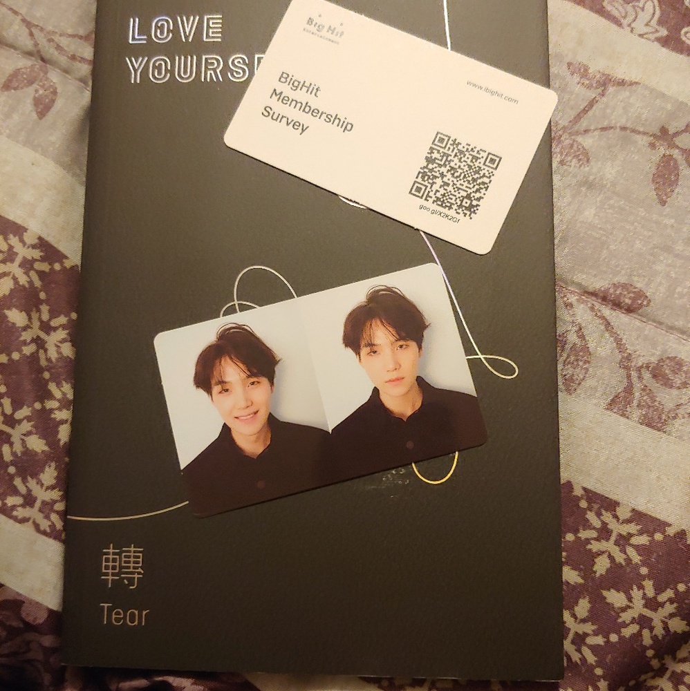 BTS photobook and photocard